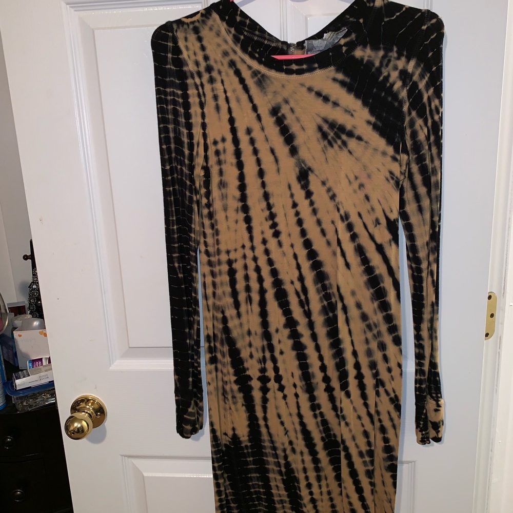 Previously worn tie dye long sleeve dress